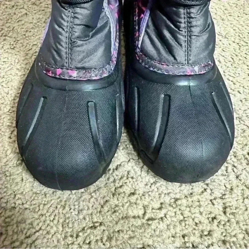 Sorel Women Snow Boots Flurry‎ Print Pink/Purple Liner Size 6